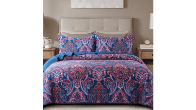 NEWLAKE Cotton Bedspread Quilt Sets