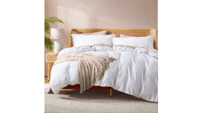 Nestl White Duvet Cover Queen Size