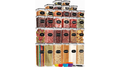 PRAKI 30 Pack Airtight Food Storage Containers