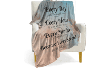 QETXVI Bible Verse Blanket