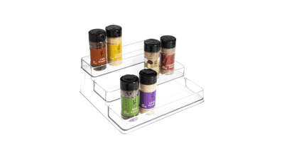 SIMPLEMADE Plastic Clear Spice Rack