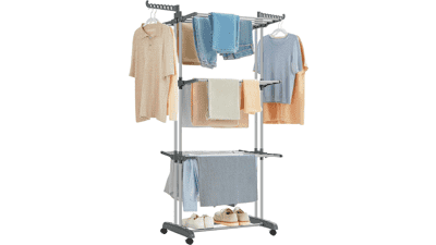 SONGMICS Clothes Drying Rack Stand
