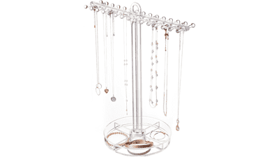 STORi Clear Plastic Hanging Jewelry Organizer