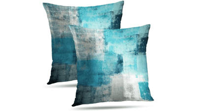 Set of 2 Artwork Throw Pillow Covers