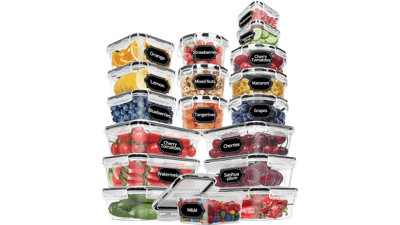 Skroam 36 Pack Food Storage Containers