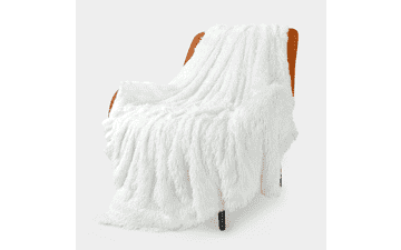 TOONOW Extra Soft Fuzzy Faux Fur Throw Blanket