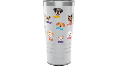 Tervis Triple Walled Flat Art Dogs Insulated Tumbler Cup
