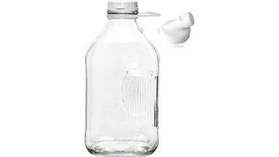 The Dairy Shoppe Heavy Glass Milk Bottle