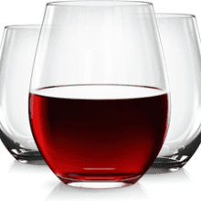 Unbreakable Elegant Plastic Stemless Wine Glasses