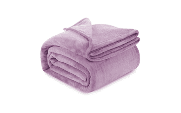 Utopia Bedding Lilac Fleece Blanket