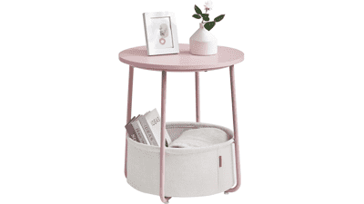 VASAGLE Small Round Side End Table