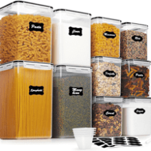 Vtopmart 10 PCS Flour and Sugar Storage Container
