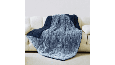 Wemore Shaggy Long Fur Faux Fur Weighted Blanket