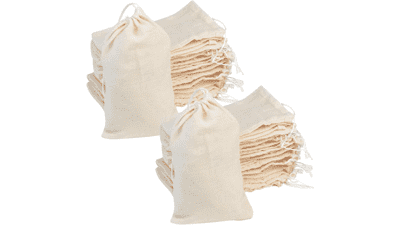 100Pcs Cotton Drawstring Bags