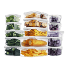 32 Pieces Food Storage Containers Set