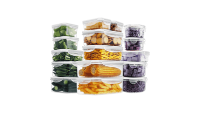 32 Pieces Food Storage Containers Set