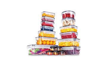 36 PCS Plastic Food Storage Containers