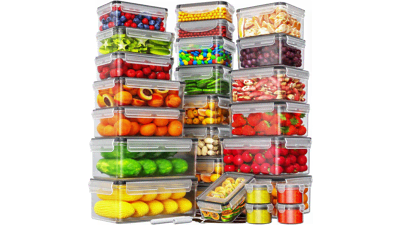 52 Piece Airtight Food Storage Containers Set