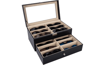 AUTOARK Leather Eyeglasses Storage Case