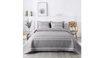 Andency Grey Quilt Set King