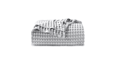 Bedsure Cooling Cotton Waffle Blanket