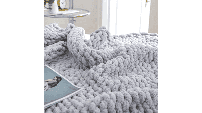 Bigacogo Chunky Knit Blanket