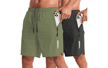 CANGHPGIN 2 Pack Men's Workout Shorts