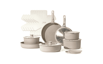 CAROTE 21pcs Detachable Handle Pots and Pan Set