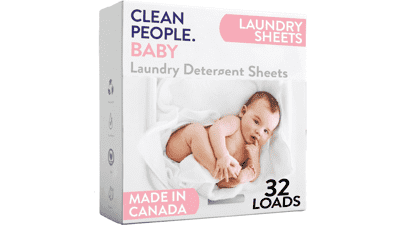Clean People Laundry Detergent Sheets