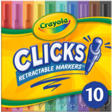 Crayola Clicks Retractable Tip Markers