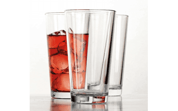 Drinking Glasses Set of 4 Highball Glasses