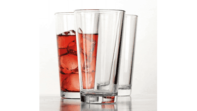 Drinking Glasses Set of 4 Highball Glasses