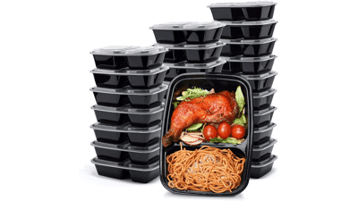 Glotoch 50 Pack 32 oz Meal Prep Containers