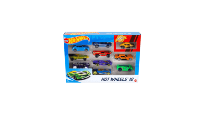 Hot Wheels Set of 10 Toy Cars & Trucks