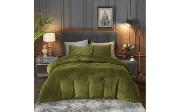 Ivellow Velvet Duvet Cover