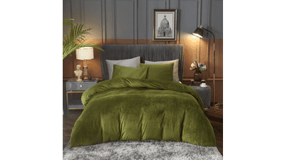 Ivellow Velvet Duvet Cover