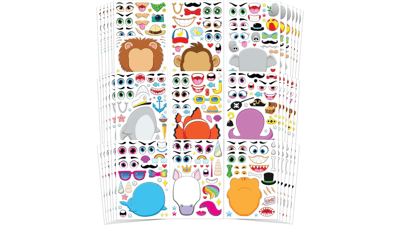 JOYIN 36 PCS Make-a-face Sticker Sheets