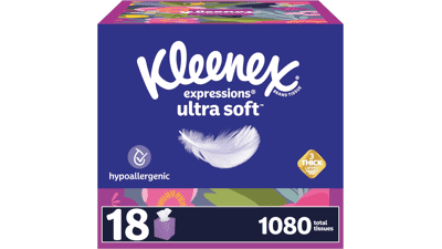 Kleenex Expressions Ultra Soft Facial Tissues