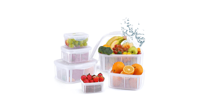 LUXEAR Fruit Vegetable Produce Storage Saver Containers