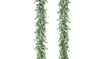 Lvydec 2 Pack Artificial Eucalyptus Garland