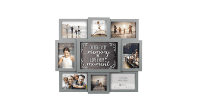 Malden International Designs Gray Cherish Every Moment Picture Frame