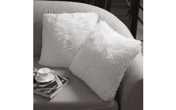 NordECO HOME Luxury Soft Faux Fur Fleece Cushion Cover