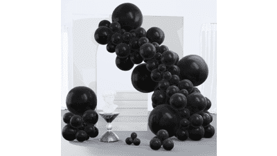 PartyWoo Black Balloons