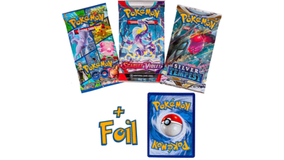 Pokemon TCG: 3 Booster Packs & 1 Random Foil