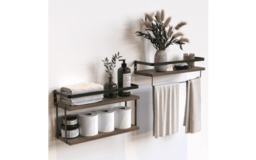 RICHER HOUSE 2+1 Tier Wall Mounted Floating Shelves