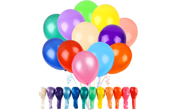 RUBFAC 120 Balloons Assorted Color