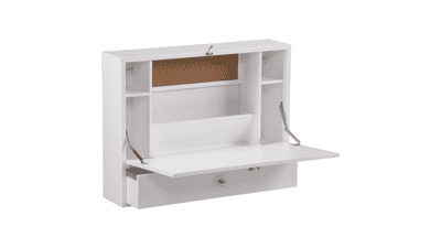 SEI Furniture Willingham Wall Mount Folding Desk