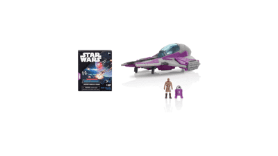STAR WARS Micro Galaxy Squadron Mace Windu’s Jedi Interceptor Bundle