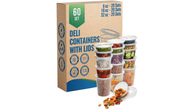 SafeWare Deli Plastic Food Storage Containers