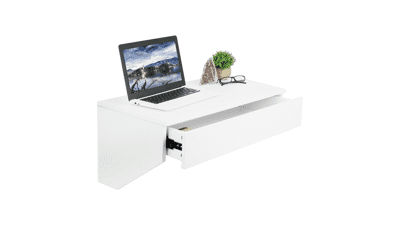 VIVO White Wall Mounted Desk